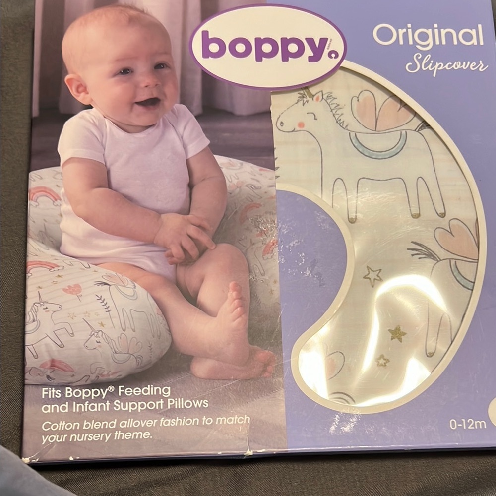 Boppy Original Slipcover with Unicorn Design